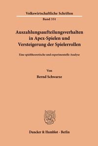 Produktbild: Auszahlungsaufteilungsverhalten in Apex-Spielen und Versteigerung der Spielerrollen.