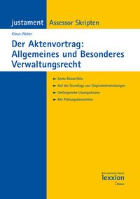 Produktbild: Der Aktenvortrag: Allgemeines und Besonderes Verwaltungsrecht
