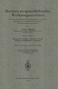 Produktbild: Rechnen an spanabhebenden Werkzeugmaschinen