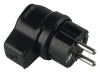 Produktbild: Bachmann 919.178 Schutzkontaktstecker Vollgummi Schwarz IP44