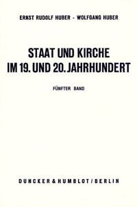 Produktbild: Staat und Kirche im 19. und 20. Jahrhundert.