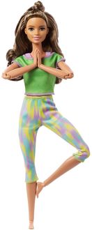 Bild vom Artikel Barbie Made to Move Puppe (brünett) im grünen Yoga Outfit vom Autor 