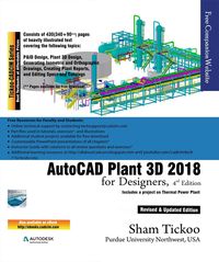 Produktbild: AutoCAD Plant 3D 2018 for Designers, 4th Edition