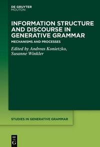 Produktbild: Information Structure and Discourse in Generative Grammar