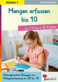 Produktbild: Mengen erfassen bis 10 ... mit Schere und Kleber