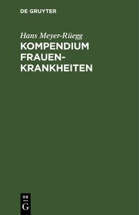 Produktbild: Kompendium Frauenkrankheiten