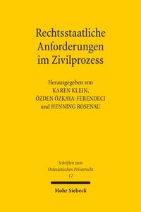 Produktbild: Rechtsstaatliche Anforderungen im Zivilprozess