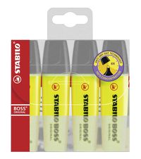 Produktbild: STABILO Textmarker -   BOSS ORIGINAL - 4er Pack - gelb