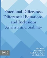 Produktbild: Fractional Difference, Differential Equations, and Inclusions
