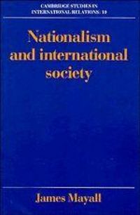 Produktbild: Nationalism and International Society