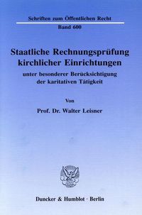 Produktbild: Staatliche Rechnungspr&uuml;fung kirchlicher Einrichtungen,