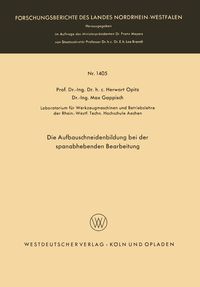 Produktbild: Die Aufbauschneidenbildung bei der spanabhebenden Bearbeitung