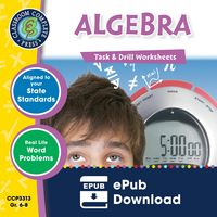 Produktbild: Algebra - Task & Drill Sheets Gr. 6-8