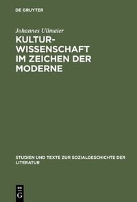 Produktbild: Kulturwissenschaft im Zeichen der Moderne