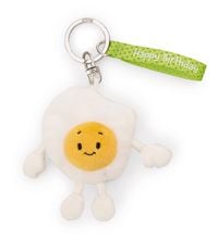 Produktbild: NICI - Schl&uuml;sselanh&auml;nger Spiegelei "Happy Birthday" 7cm an Header Karte GREEN