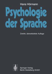 Produktbild: Psychologie der Sprache
