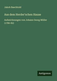 Produktbild: Aus dem Herder'schen Hause