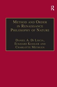 Produktbild: Method and Order in Renaissance Philosophy of Nature