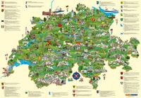 Bild vom Artikel Schweiz Kinderkarte Poster Plano gerollt in Röhre 100 x 70 cm vom Autor 