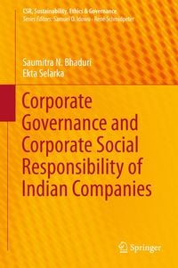 Produktbild: Corporate Governance and Corporate Social Responsibility of Indian Companies