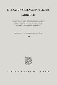 Produktbild: Literaturwissenschaftliches Jahrbuch.. Band 24/1983