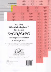 Bild vom Artikel DürckheimRegister® StGB/StPO - 2. Staatsexamen vom Autor 