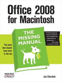 Produktbild: Office 2008 for Macintosh: The Missing Manual