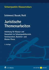 Bild vom Artikel Juristische Themenarbeiten vom Autor Roland Schimmel