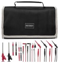 Produktbild: VOLTCRAFT MLSet-120 Messleitungs-Set Steckanschluss 4 mm, Bananenstecker 4mm Buchse 0.64 mm, Pr&uuml;fspitze, Steckanschluss 4 mm