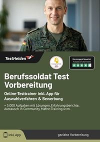 Produktbild: Berufssoldat Test Vorbereitung: Online-Testtrainer inkl. App f&uuml;r Auswahlverfahre