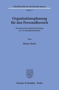 Produktbild: Organisationsplanung f&uuml;r den Personalbereich.