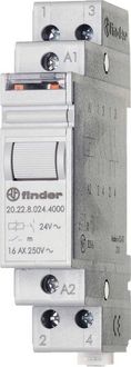 Produktbild: Stromsto&szlig;-Schalter Hutschiene Finder 20.22.8.120.4000 2 Schlie&szlig;er 120 V/AC 1 St.