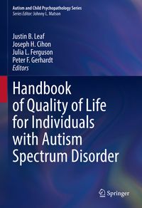 Produktbild: Handbook of Quality of Life for Individuals with Autism Spectrum Disorder