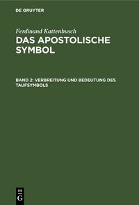Produktbild: Verbreitung und Bedeutung des Taufsymbols