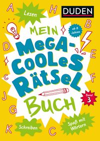 Produktbild: Mein megacooles R&auml;tselbuch - Lesen | Schreiben | Spa&szlig; mit W&ouml;rtern - ab 8 Jahren - Band 3. Bunt gemischte Ferienbesch&auml;ftigung f&uuml;r schlaue Kids