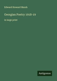 Produktbild: Georgian Poetry 1918-19