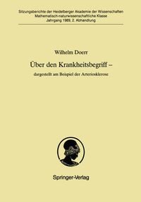 Produktbild: &Uuml;ber den Krankheitsbegriff &mdash; dargestellt am Beispiel der Arteriosklerose