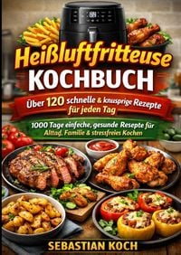 Produktbild: Das ultimative Hei&szlig;luftfritteuse Kochbuch &ndash; Schnell, knusprig &amp; gesund genie&szlig;en