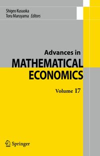 Produktbild: Advances in Mathematical Economics Volume 17