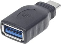 Produktbild: Manhattan USB 3.2 Gen 1 (USB 3.0) Adapter [1x USB 3.2 Gen 2 Stecker C (USB 3.1) - 1x USB 3.2 Gen 2 Buchse A (USB 3.1)] Adapter