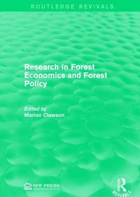 Produktbild: Research in Forest Economics and Forest Policy