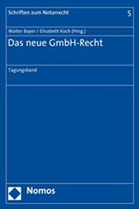 Produktbild: Das neue GmbH-Recht