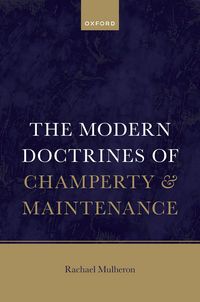 Produktbild: The Modern Doctrines of Champerty and Maintenance