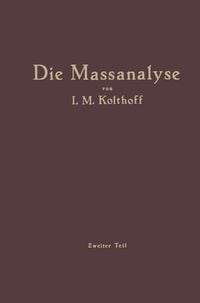 Produktbild: Die Massanalyse