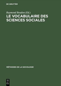 Produktbild: Le vocabulaire des sciences sociales