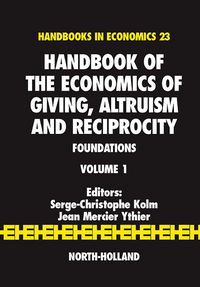 Produktbild: Handbook of the Economics of Giving, Altruism and Reciprocity
