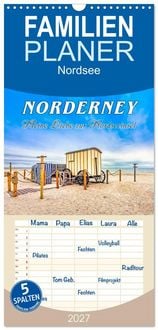 Produktbild: Familienplaner 2027 - NORDERNEY - Meine Liebe zur Nordseeinsel mit 5 Spalten (Wandkalender, 21 x 45 cm) CALVENDO