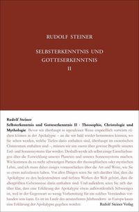 Bild vom Artikel Selbsterkenntnis und Gotteserkenntnis II vom Autor Rudolf Steiner