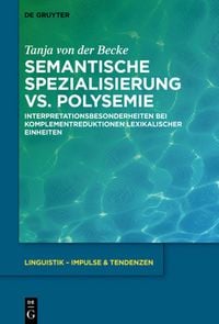 Produktbild: Semantische Spezialisierung vs. Polysemie