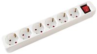 Produktbild: Value 19.99.1086 Steckdosenleiste mit Schalter Wei&szlig; Schutzkontakt 1 St.